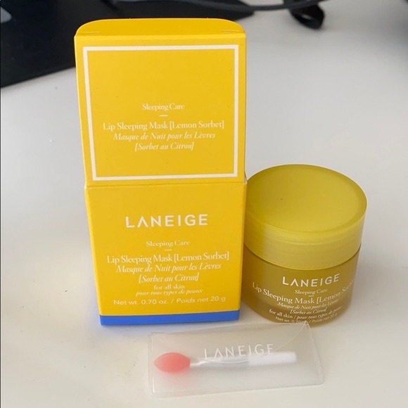 ISO LANEIGE LIP SLEEPING MASK FLAVORS: LEMON SORBET, GINGERSNAP, & PUMPKIN SPICE - Picture 8 of 16